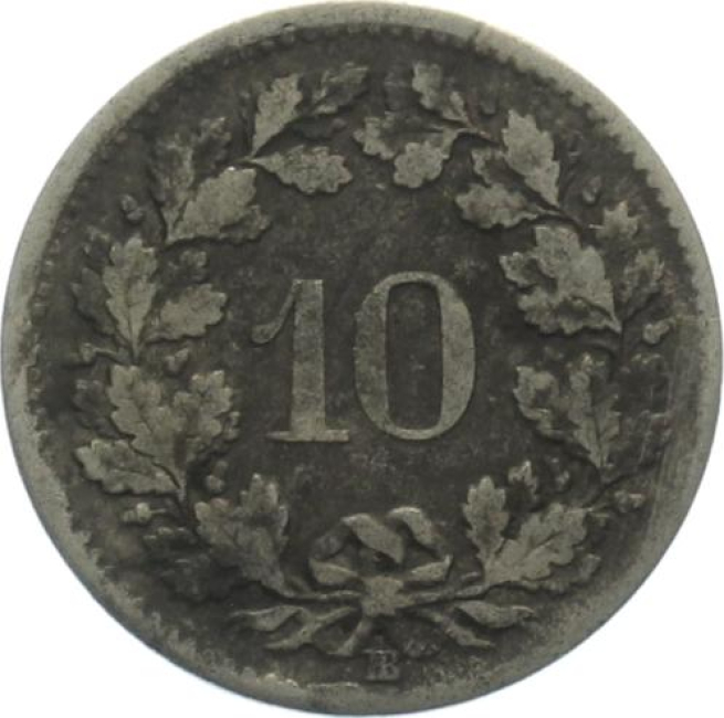 10 Rappen 1851 BB